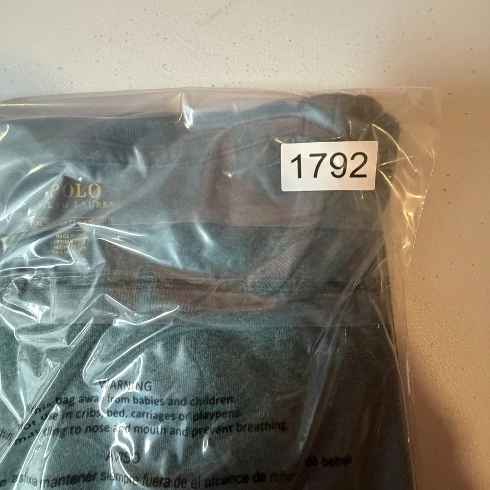 Polo Ralph Lauren Mens T-Shirt Classic Fit Green Heather Pony Logo XXL